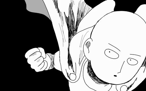 一击男OP用原作画风手绘再现了【附动画对比】