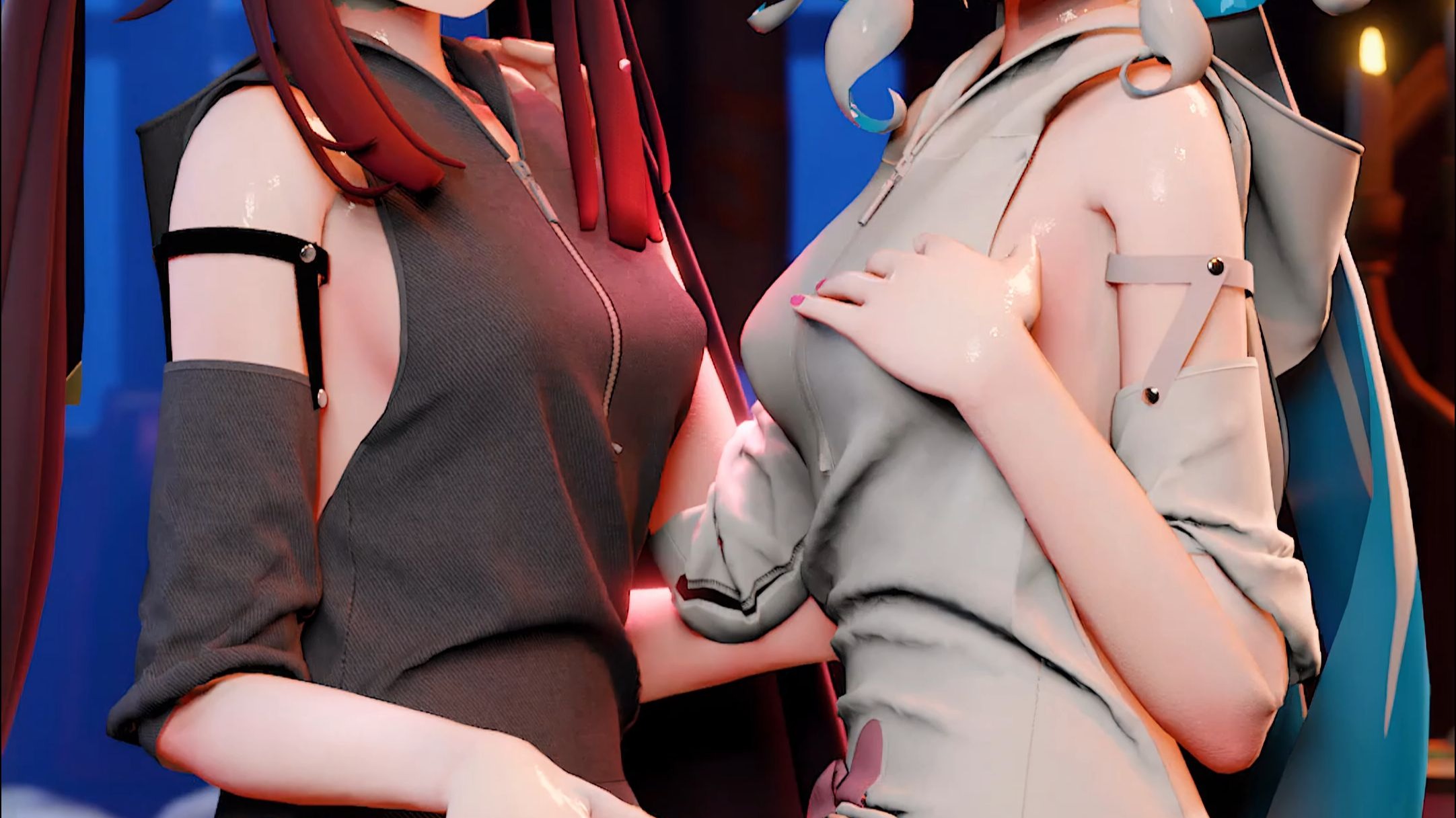 A female brat should be picked up ___