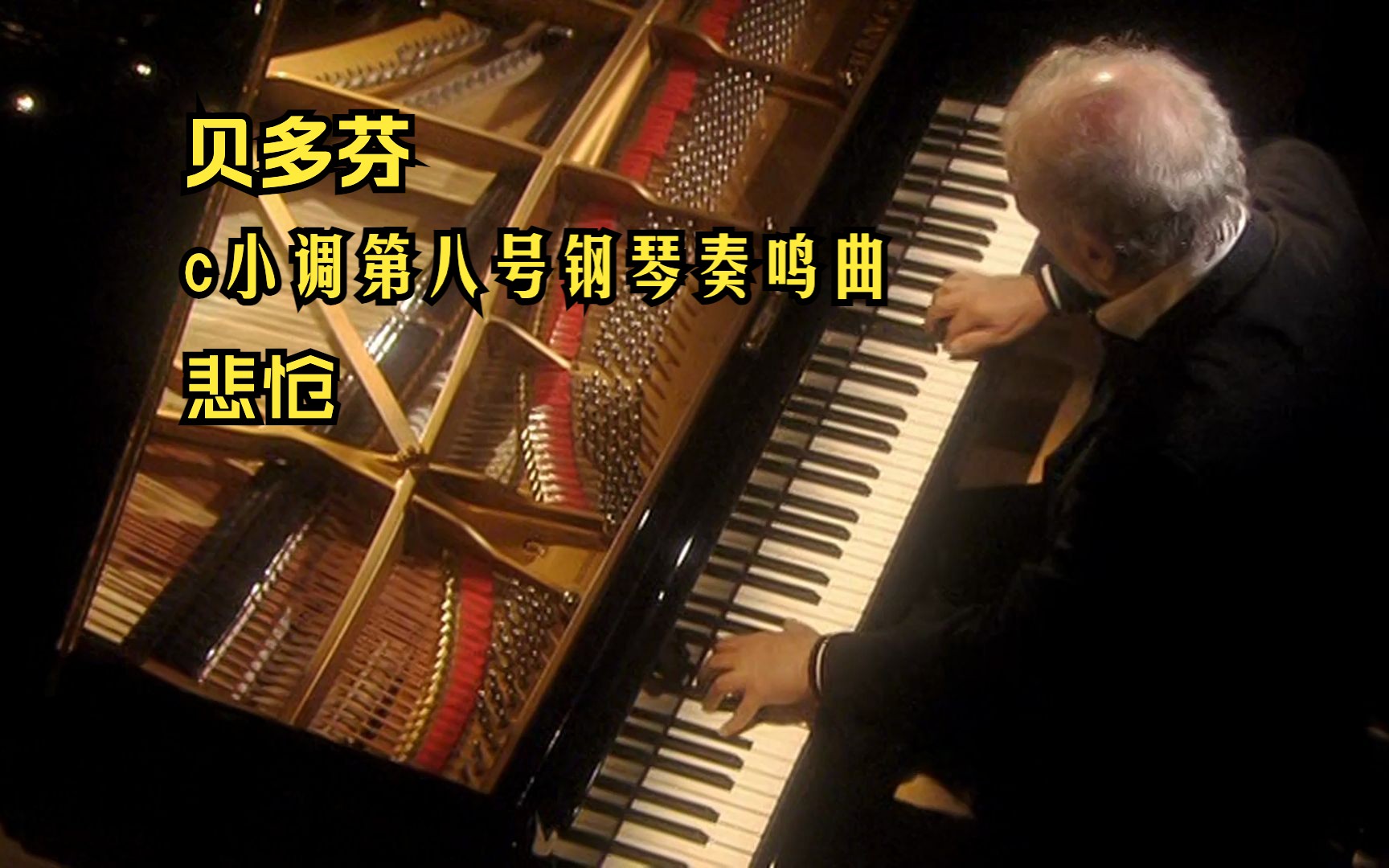 【贝多芬】c小调第八号钢琴奏鸣曲「悲怆」Op. 13 (巴伦博伊姆演奏)