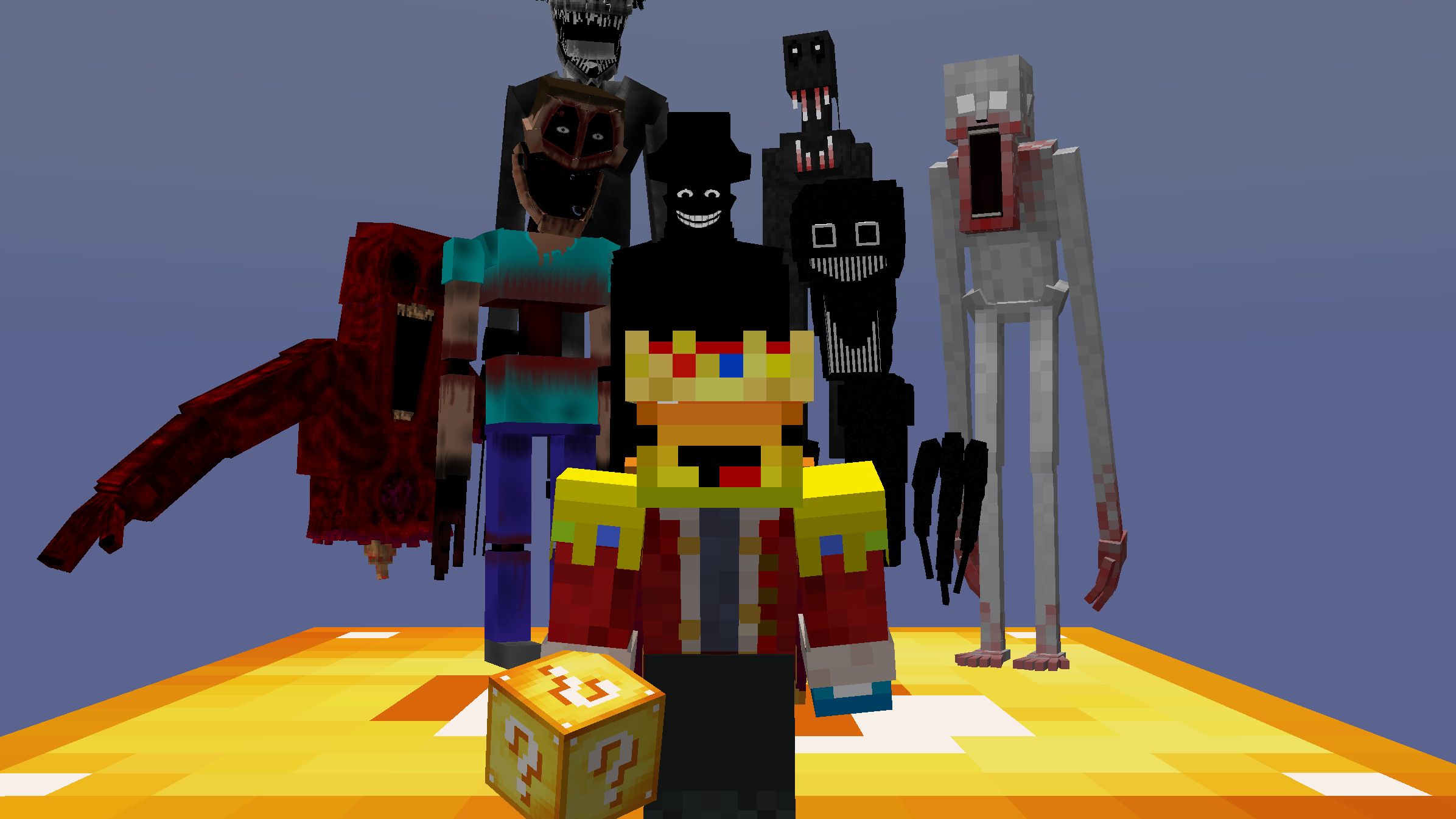 单方块幸运方块，但加满恐怖mod（中）