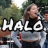 【艾莉AllieSherlock】都柏林街头演唱歌后碧昂斯《Halo光环》