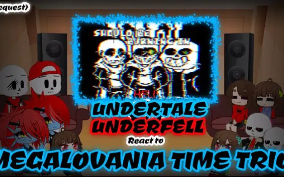 UNDERTALE & UNDERFELL REACT TO MEGALOVANIA TIME TRIO (REQUEST)