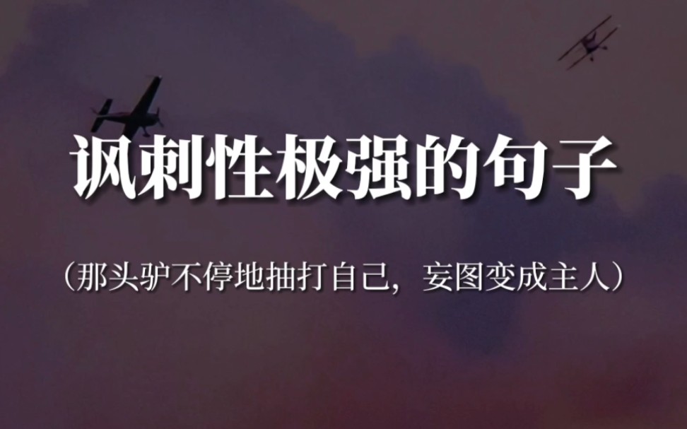 “村口的狗叫了，其他的狗也跟着叫，但它们不知道为什么叫”‖讽刺性极强的句子