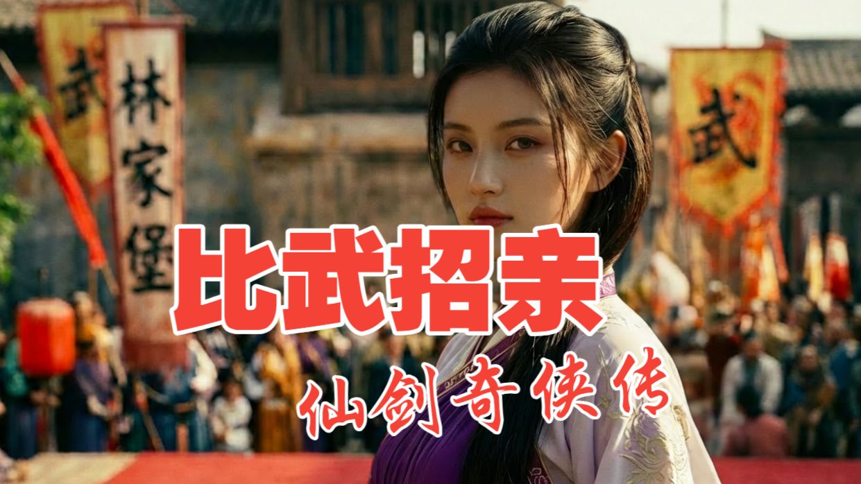 仙剑奇侠传/ 比武招亲 | 90年代香港武侠片风格【B站AI创作大赛-开放赛道】