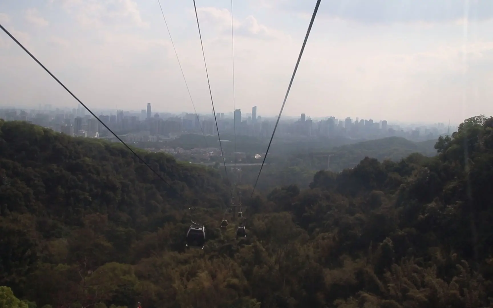 广州白云山 白云索道 下山