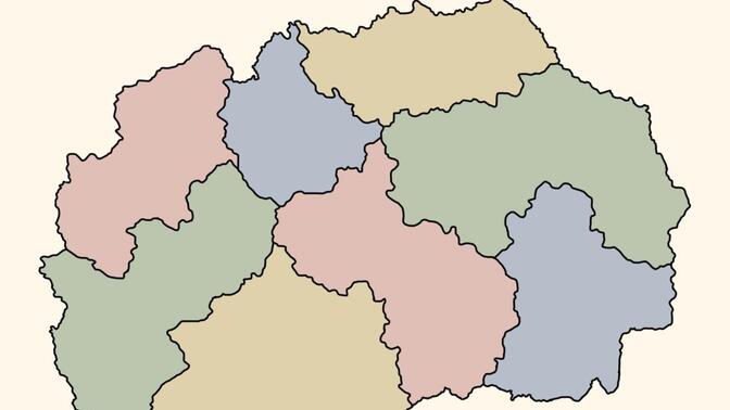 【地图】北马其顿行政区划