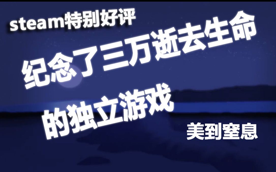 steam上让玩家落泪，纪念了三万逝去生命的独立游戏。拥有美到窒息的画面，却无人问津#bilibili新星计划#