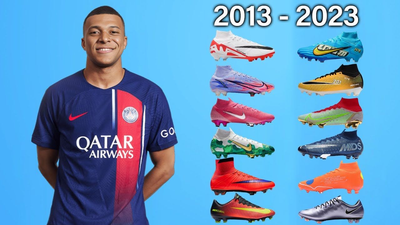 【姆皇】基里安·姆巴佩-足球战靴的演变2013-2023