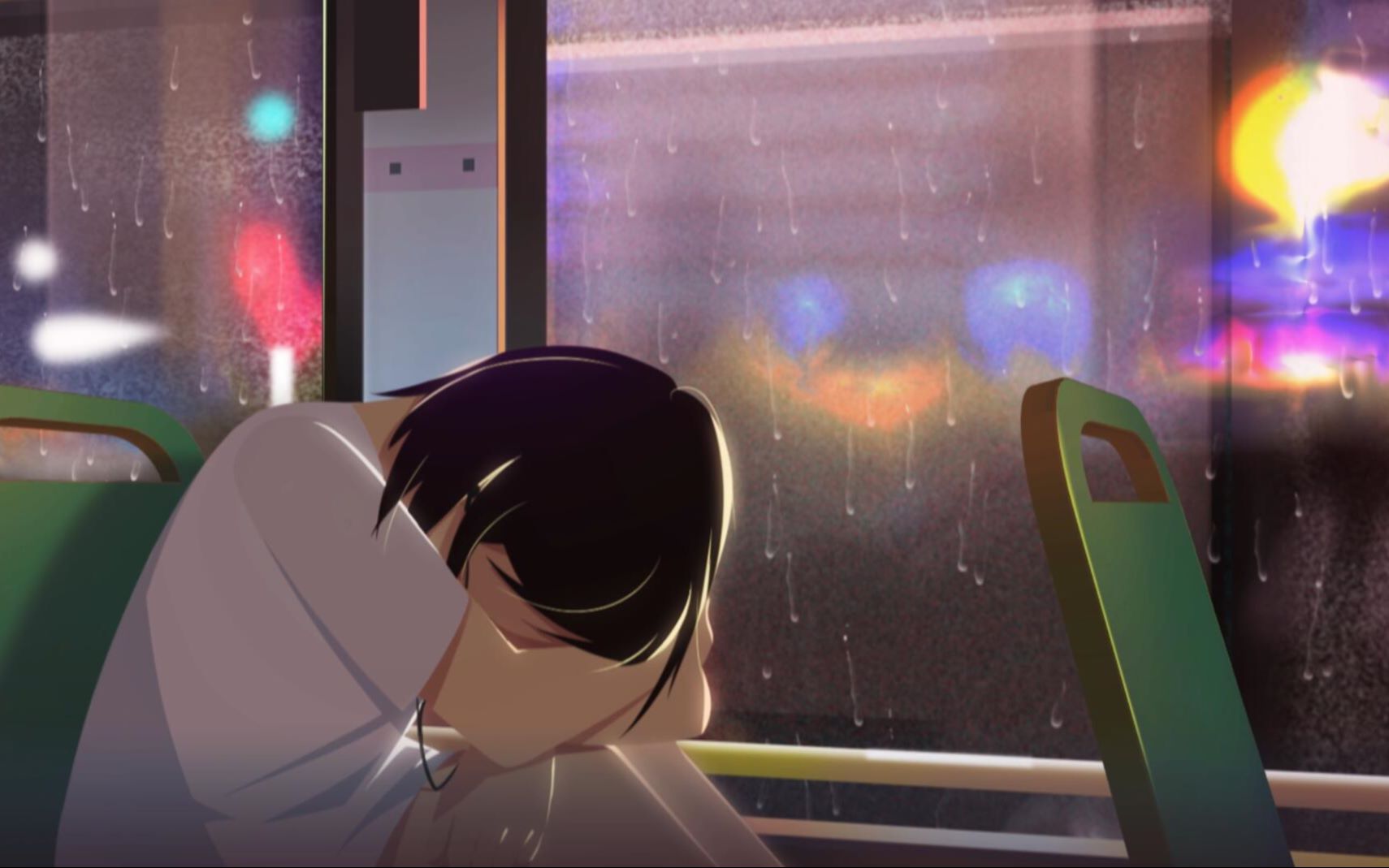 【原创动画短片】《冰糖味的猫》少女加班魔障,雨中湿身热舞?