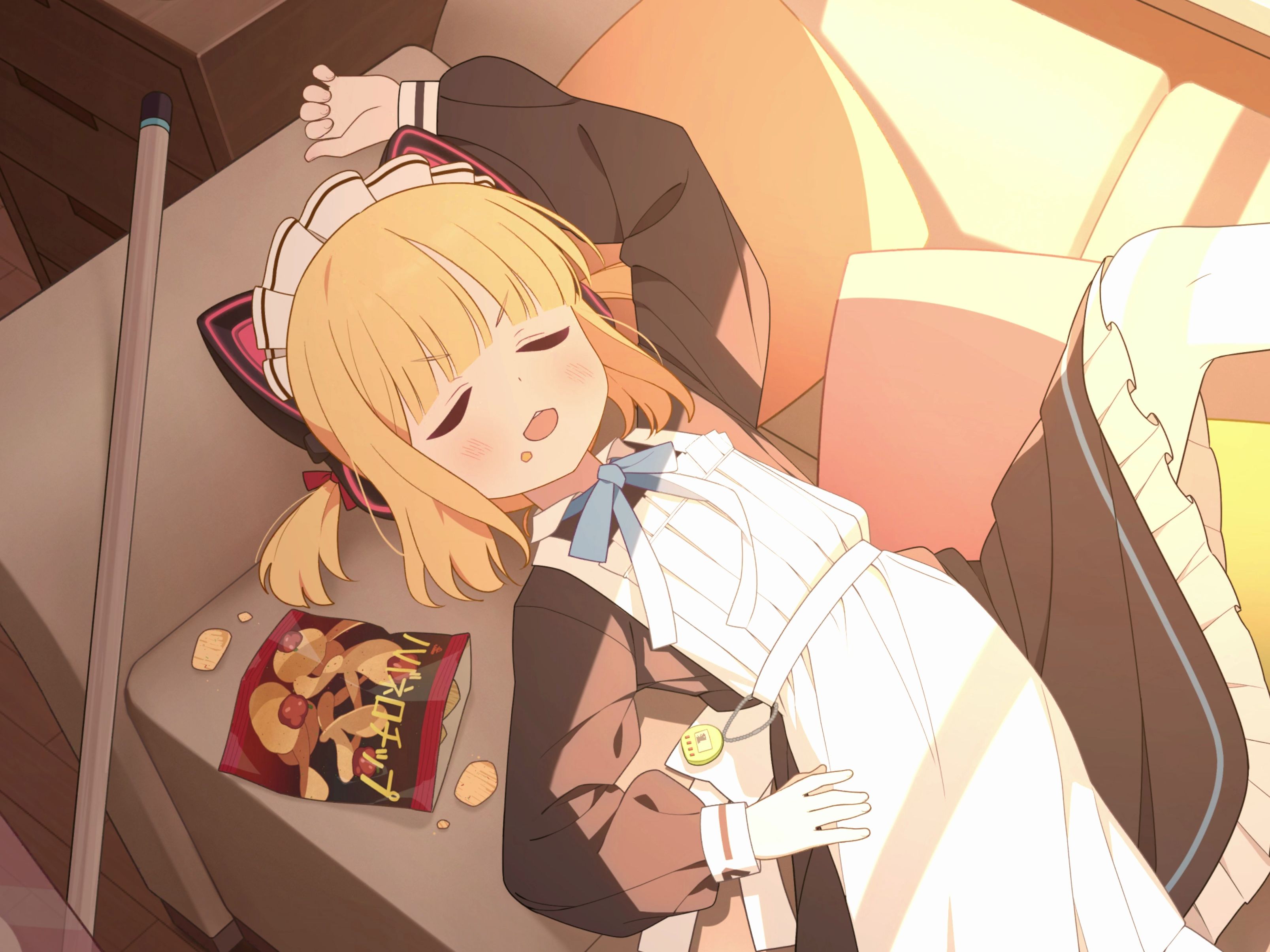 【碧蓝档案】[回忆大厅] 才羽桃井 女仆 Live2D 动态壁纸 (4K&60FPS)