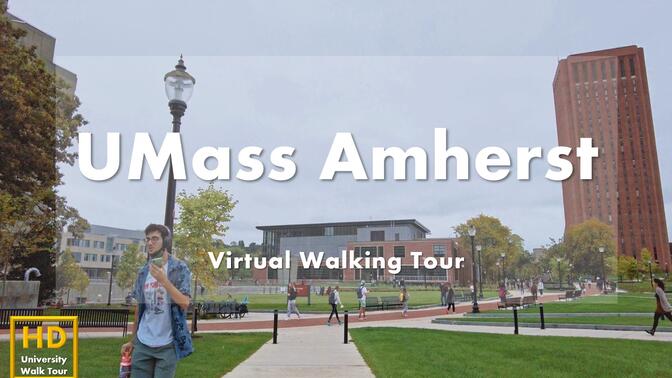 马萨诸塞大学阿默斯特分校 - 校园漫步 - UMass Amherst Virtual Walking Tour｜USA