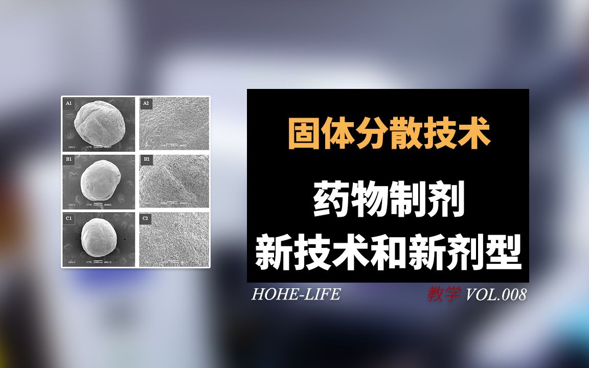 「教学」固体分散技术丨药物制剂新技术和新剂型