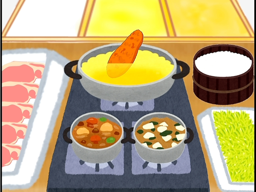 日式便当炸猪排烹饪游戏，是谁被这个画风可爱到啦！！！