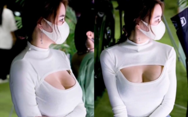 Looks like you're wearing a mask, but you're taking it off.