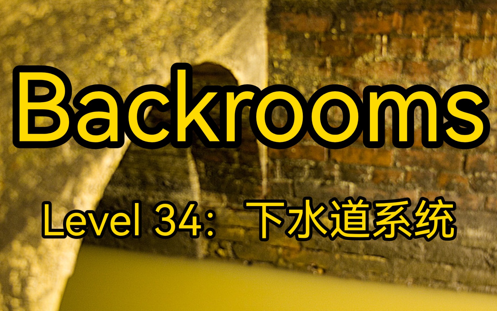 【Backrooms】Level 34：下水道系统  你为什么要来这里？