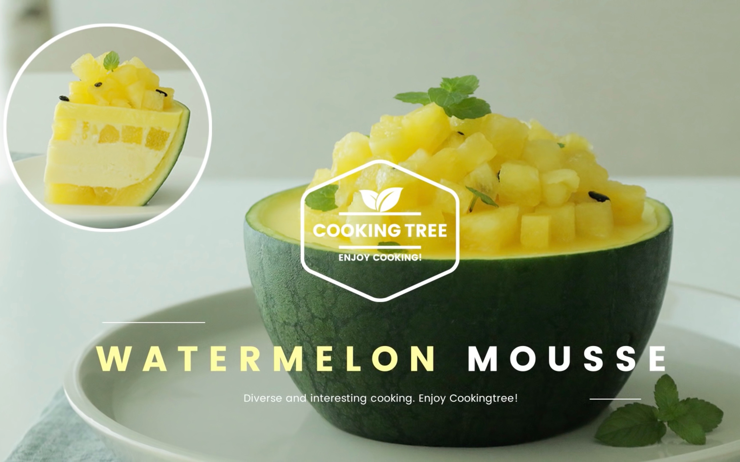 melonyellow,honeymelon 【搬运】黄西瓜慕斯蛋糕yellow watermelon mousse cake recipe