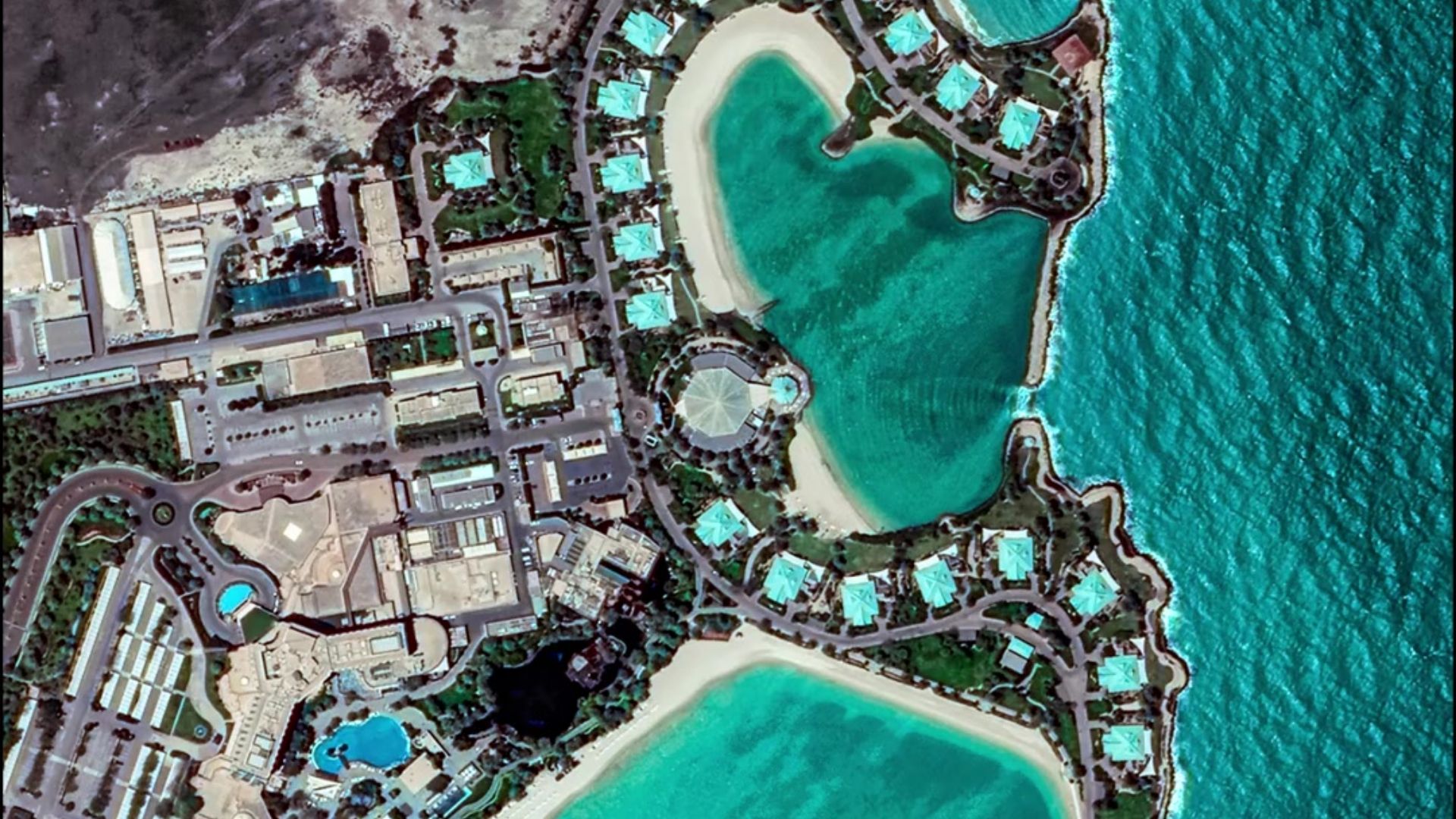 卫星俯瞰：阿联酋及海湾邻国巴林王国