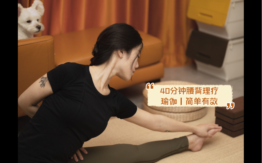 40分钟腰背理疗瑜伽｜简单有效缓解腰酸背痛、零基础友好跟练。