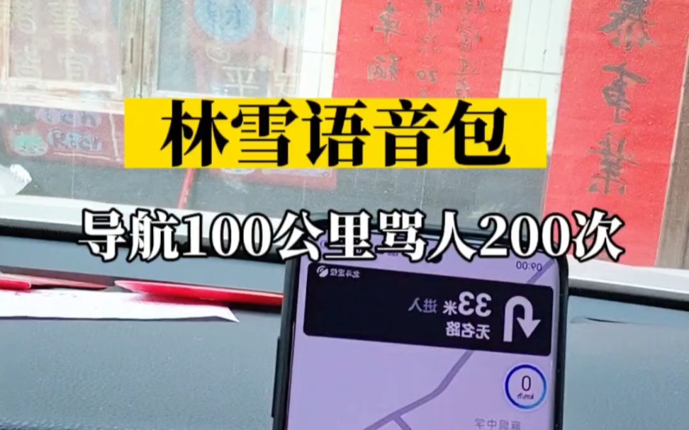 请听劝！别买林雪语音包！不然，导航100公里被骂200多次！#林雪语音包 #导航 #小米
