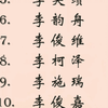 2023年10月14日3时出生的李姓男孩名
