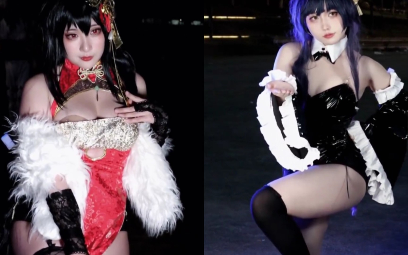 Which of the two beautiful cosplayers looks good?