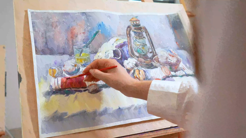 【空镜素材】画画写生