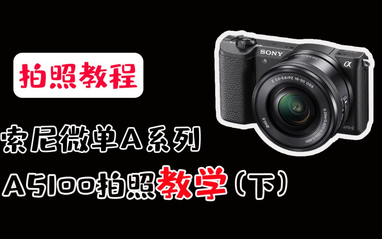 【蚂蚁摄影】索尼A5100相机使用技巧，手把手教你拍美照 （下）
