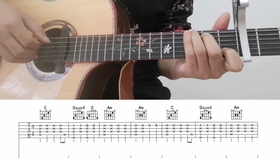 朋友吉他曲谱歌本_吉他入门曲谱(4)
