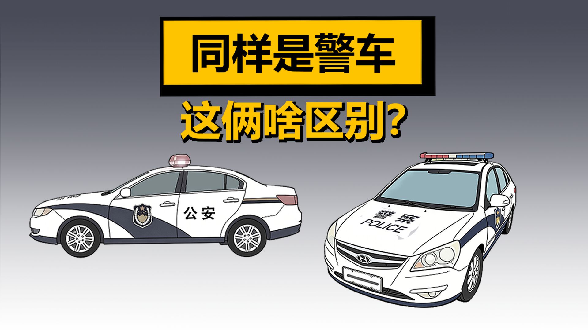 为啥有的警车印公安，有的印警察？警车报废之后去哪了？