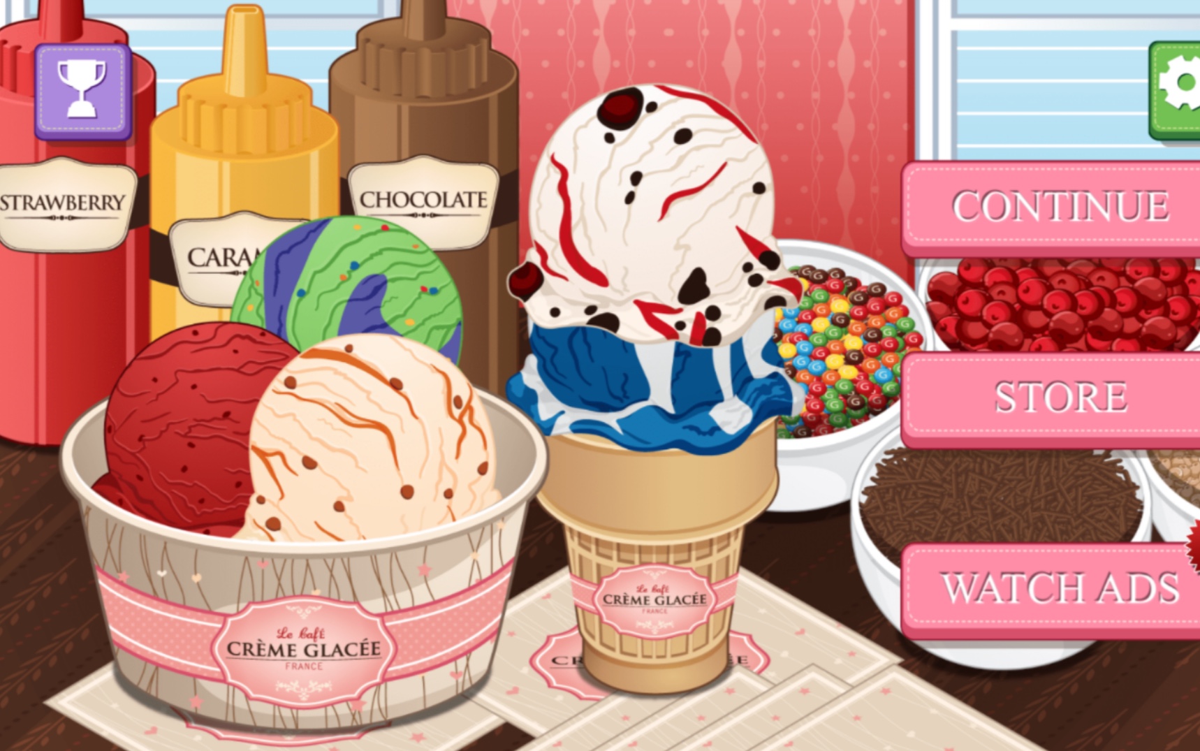 啊啊啊，我的梦中情游，炒鸡可爱的制作冰淇淋游戏！解压治愈游戏又加一个啦！！！