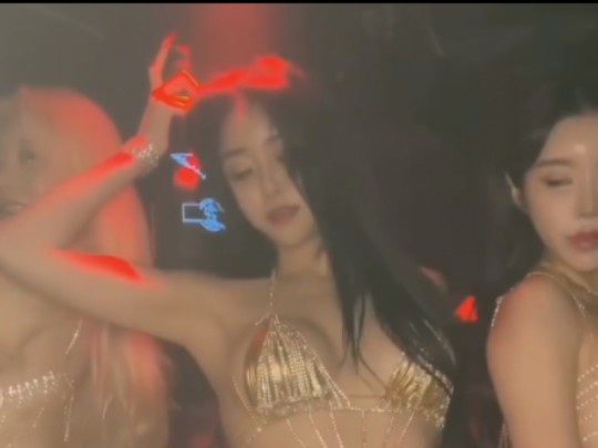 Drinking a little wine and watching the dancing, bah humbug!