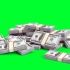 【绿幕素材】金钱、美元多款绿幕特效素材，无水印！