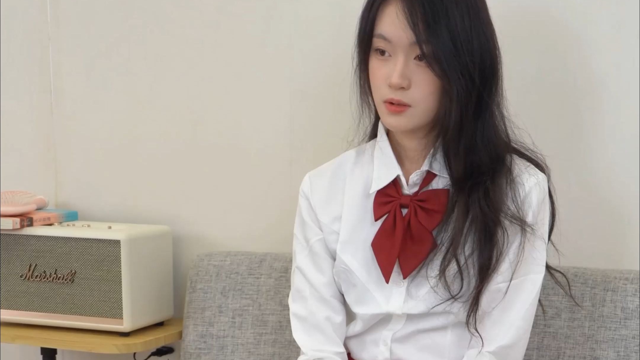 校花，白色丝，JK制服。4K校花摄影