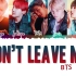 【中字】【BTS】Don't Leave Me 歌词字幕 罗马音认声