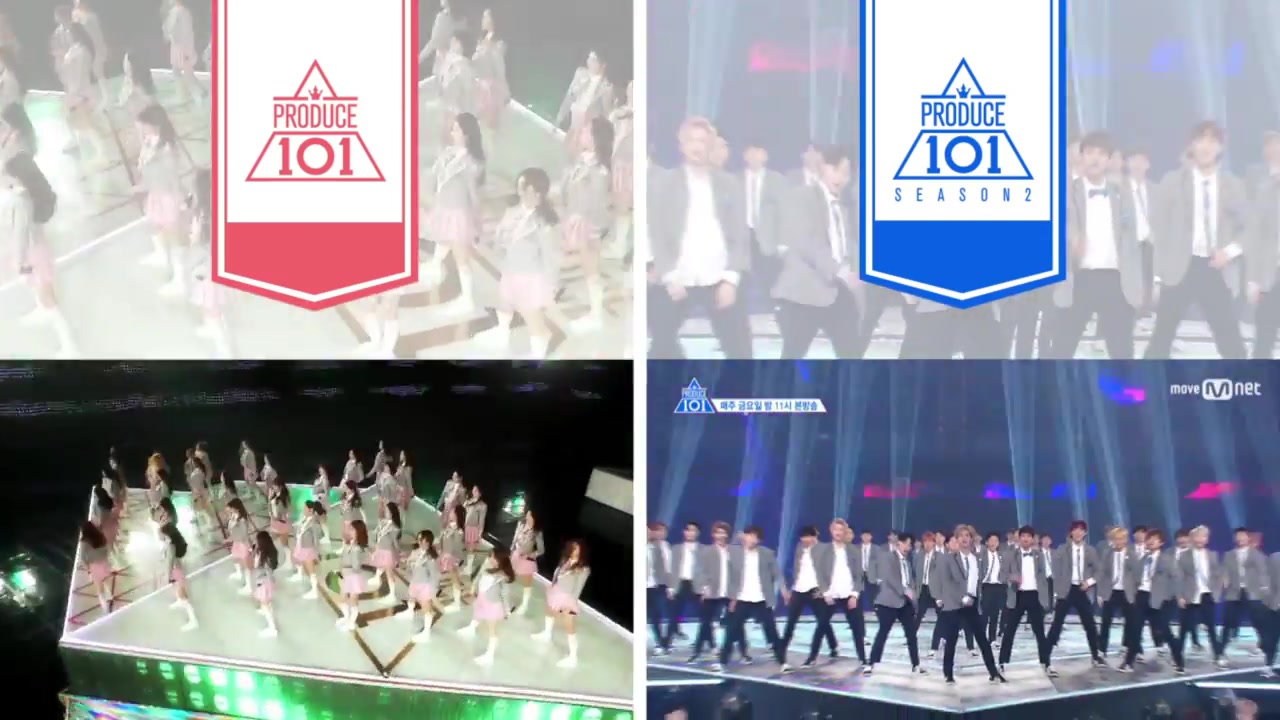 produce 101第一季和第二季大对比(pick me dance)