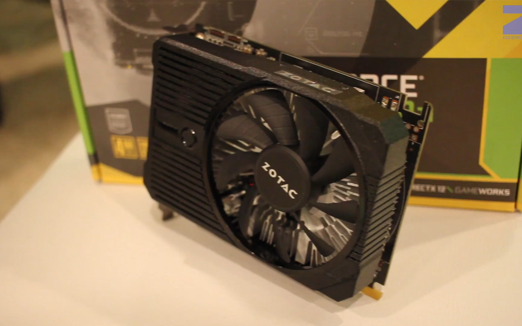 索泰zotac gtx 1050 ti mini 实物