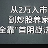 A股：2万资金做到480万，仅靠一招“首阴战法”，几乎一天一个板