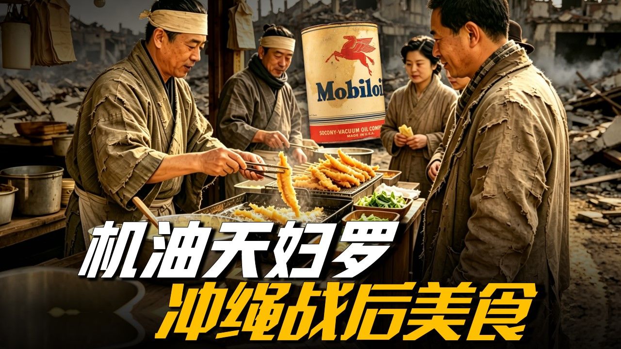什么牌子的机油最好吃？二战后的冲绳人，真把机油当食用油下锅了