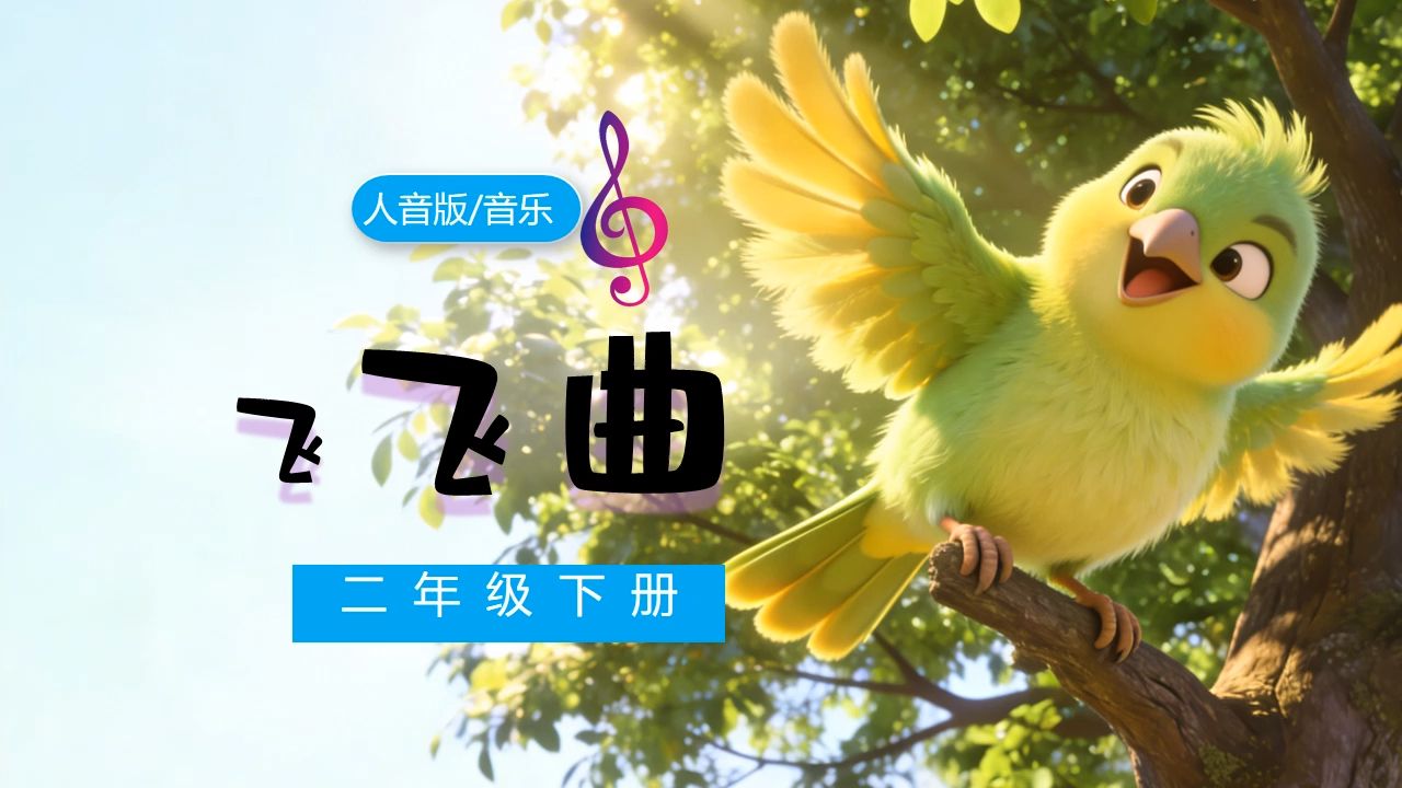 人音版音乐PPT课件飞飞曲二年级下册备课教案公开课新教材小学音乐