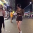 街拍武漢，高清4k，晚上女孩都出門逛街