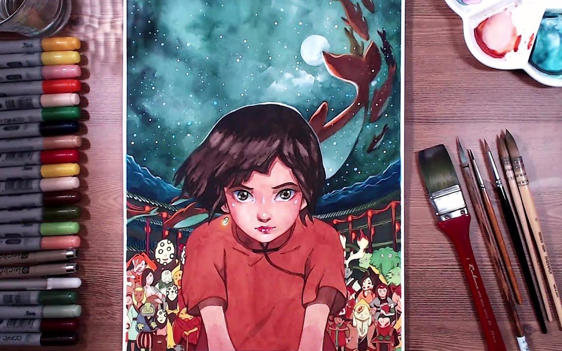 【绘画过程】 大鱼海棠