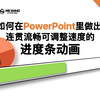 【PPT实验室】第四期：如何在PPT里做出连贯流畅可调整速度的进度条动画