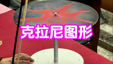 把彩色的沙子放在金属板上，让金属板振动并发出声音，沙子竟然产生了神奇的<em class="keyword">图案</em>。