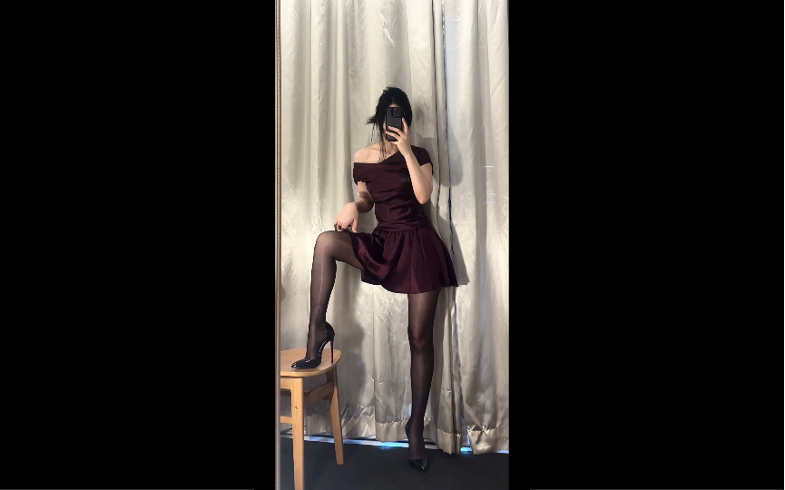 Wear diary - this set is so mature with black silk is even more beautiful!