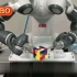 [蚂雅]工业机器人有多厉害？ABB双臂机器人巧手玩魔方，太溜了！