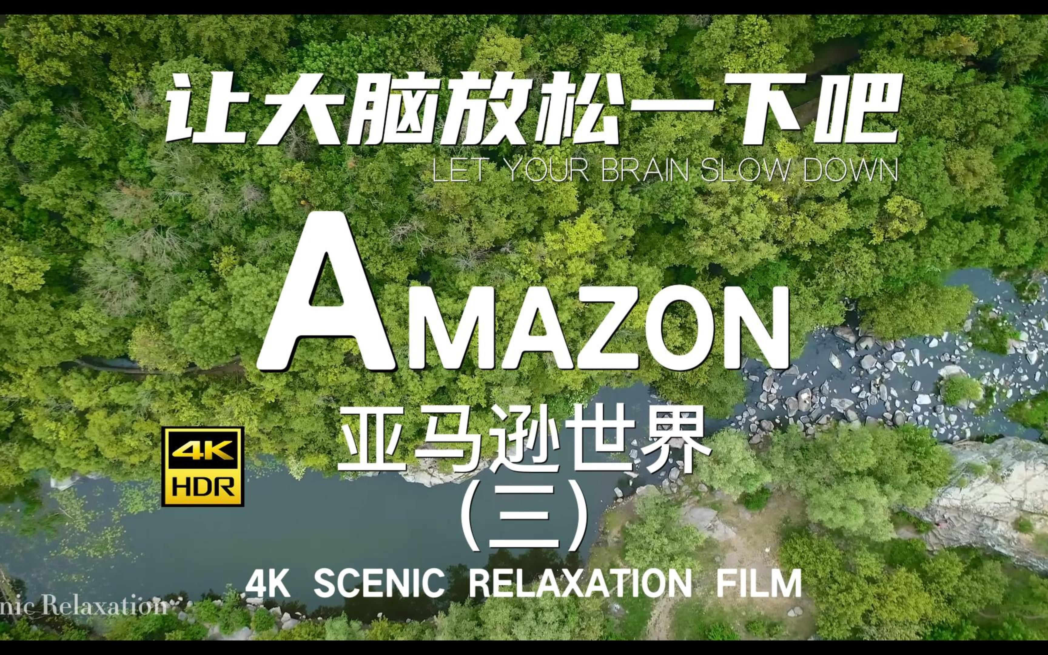 4K亚马逊雨林自然放松解压助眠航拍亚马逊第三集