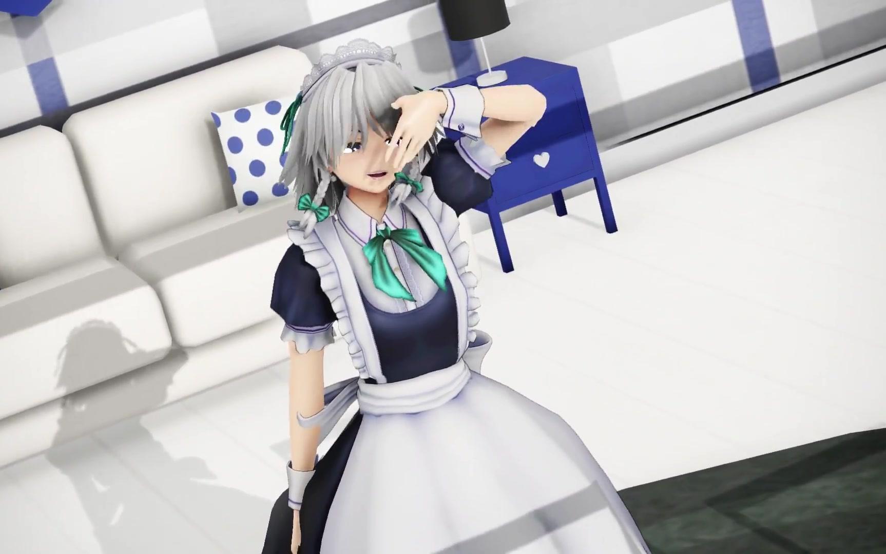 東方mmd ロングスカートな咲夜で フリィダムロリィタ 哔哩哔哩 Bilibili