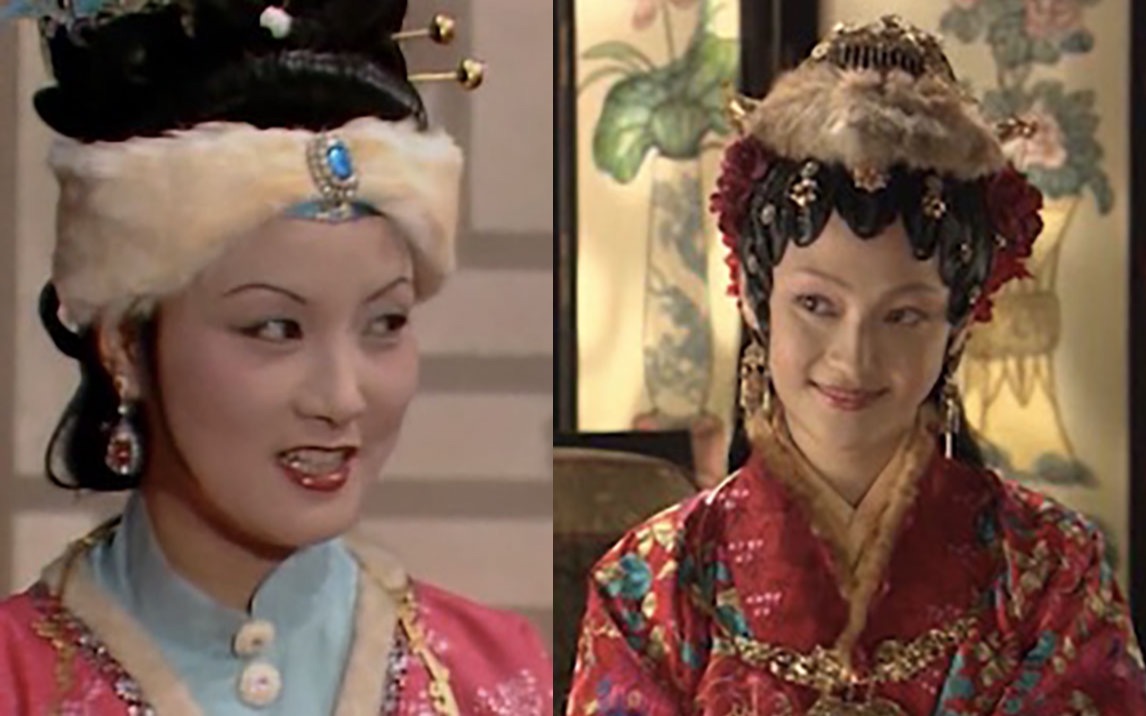 两版《红楼梦》对比（16）——刘姥姥（带板儿）一进荣国府，凤姐接见姥姥 