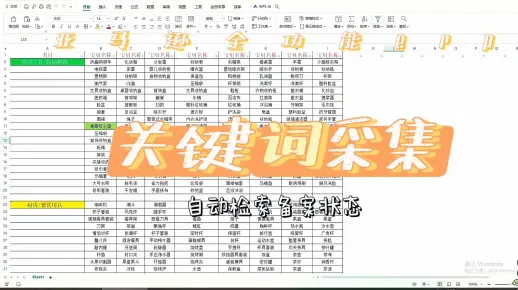 亚马逊全功能erp，跟卖选品之关键词采集
