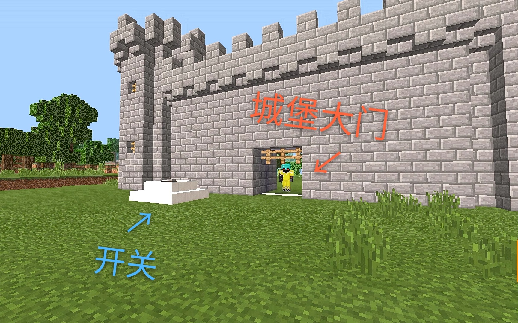 如何建造一座城堡!! Minecraft 我的世界 简易教程_哔哩哔哩_bilibili
